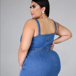 Plus Size Denim Dress